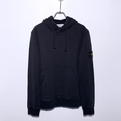 Stone Island Wappen Patch Hooded Sweatshirt "Black"