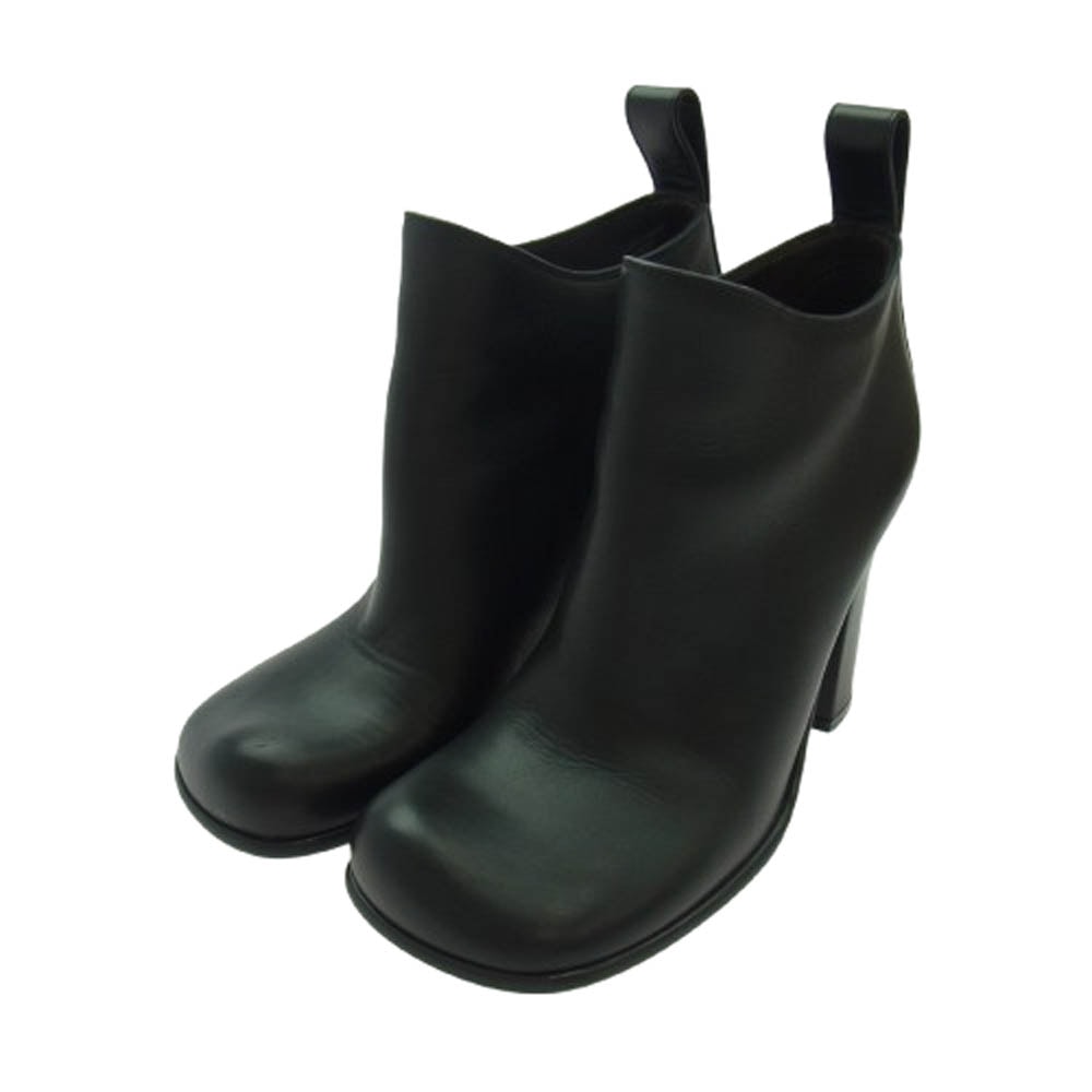 BOTTEGAVENETA ボッテガヴェネタ ブーツ レザー ヒール ショート ブーツ ブラック系 36【中古】