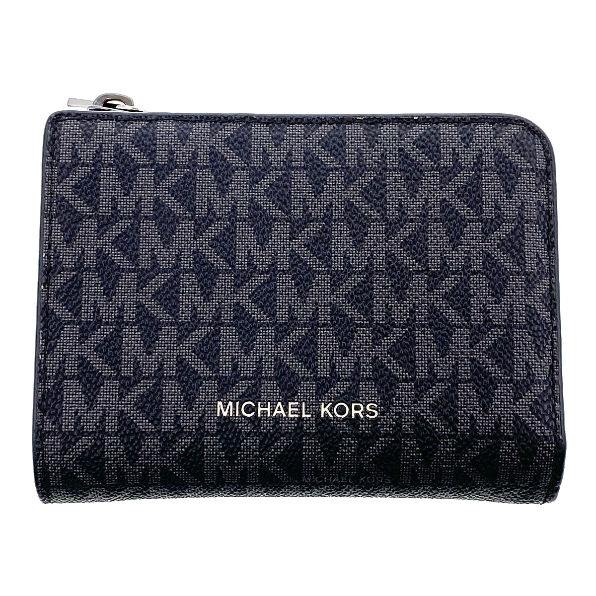 Michael Kors マイケルコース COOPER FOLIO WALLET 二つ折り財布 36F2LCOF3B PVC レザー ブラック  レディース【中古】