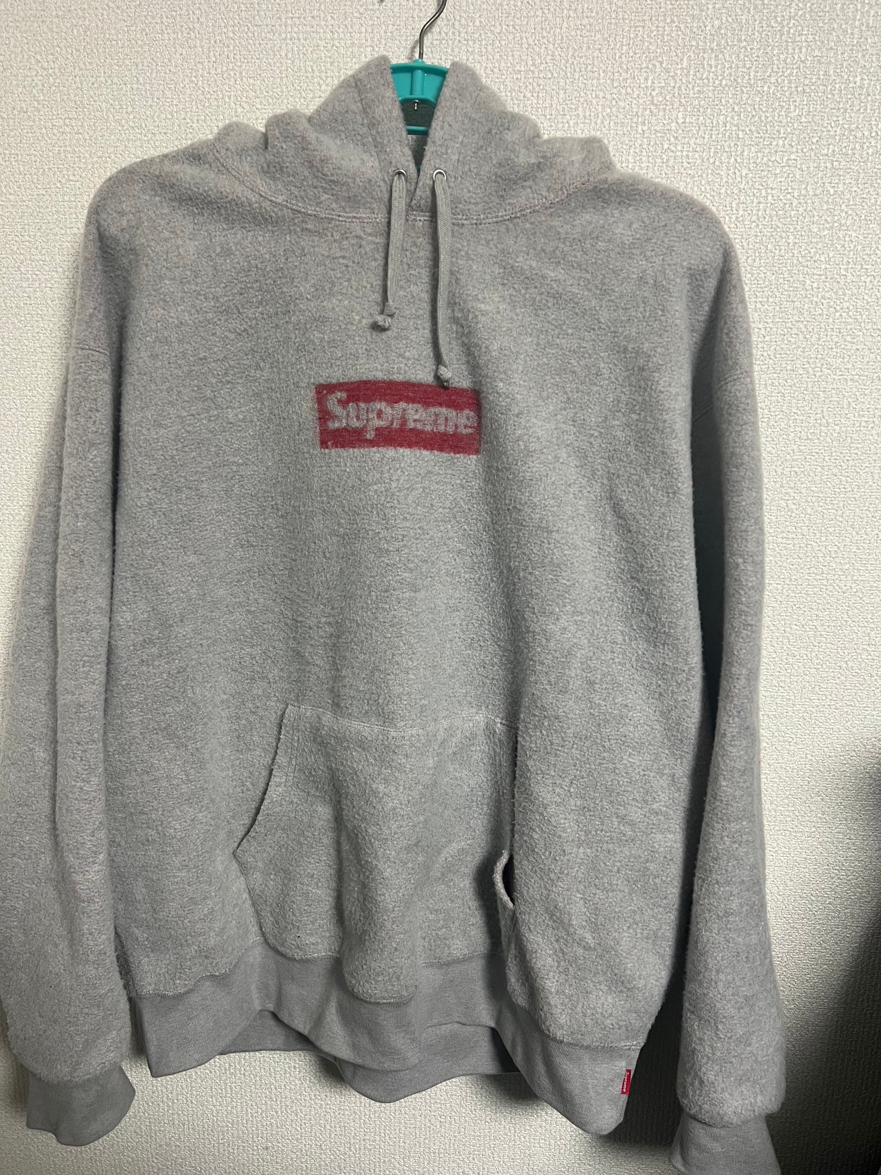 Supreme Inside Out Box Logo Hooded Sweatshirt "Heather Grey"