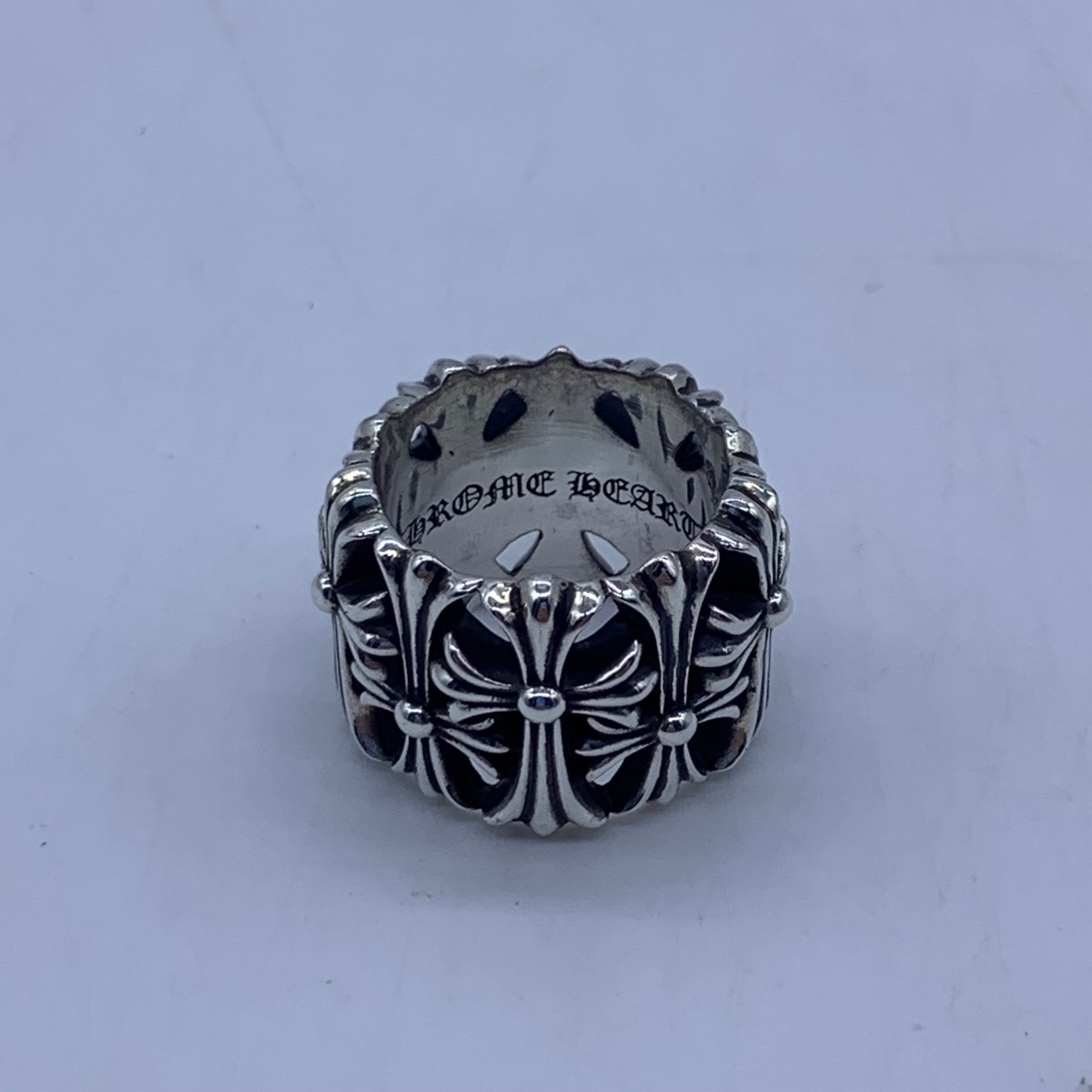 Chrome Hearts Cemetery Cross RIng "Silver"