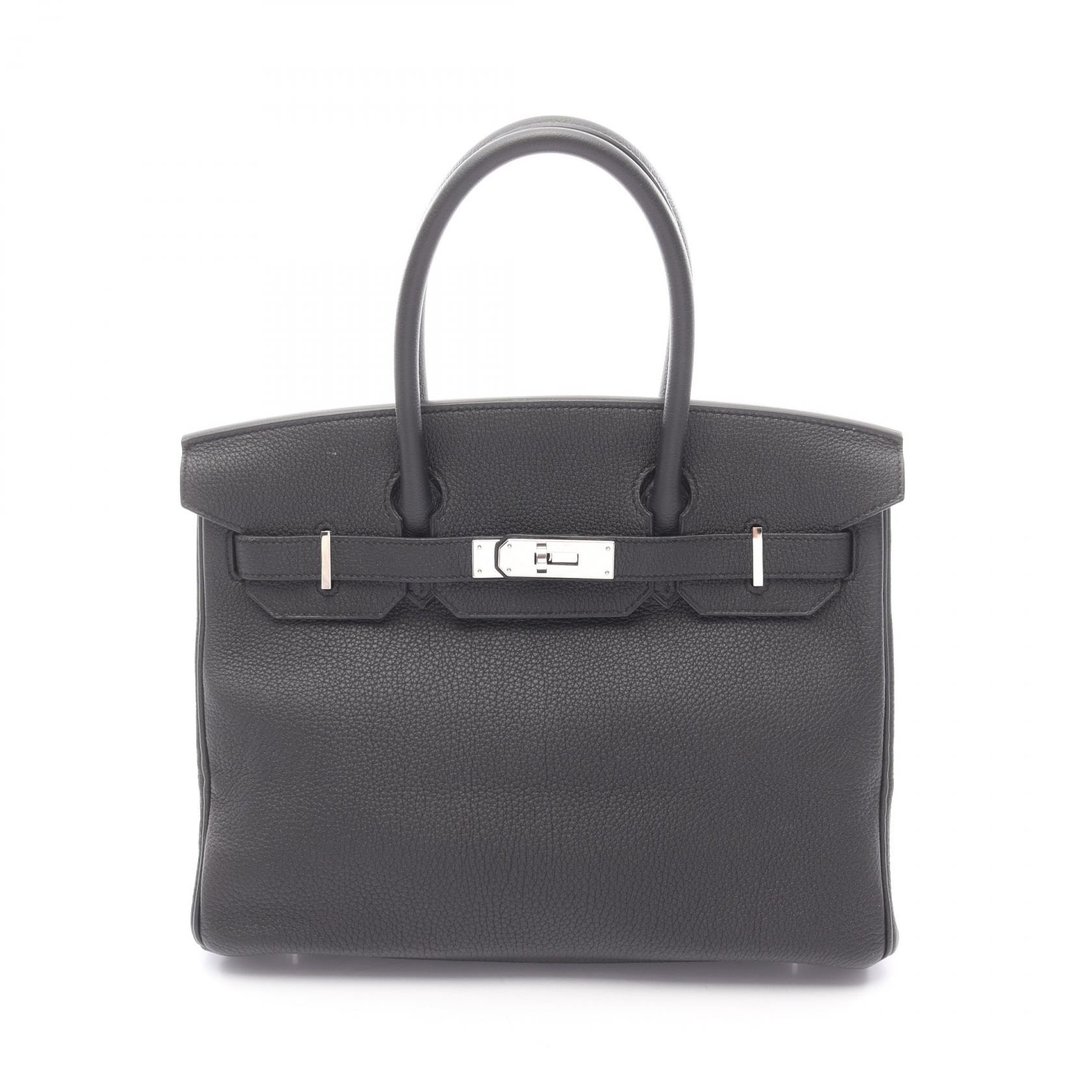 エルメス HERMES バーキン30 ハンドバッグ バッグ レザー トゴ トゴ A刻印(2017年製造) レディース ブラック系 030520CK 【中古】