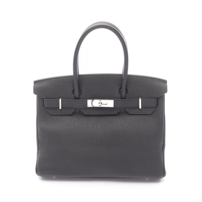エルメス HERMES バーキン30 ハンドバッグ バッグ レザー トゴ トゴ A刻印(2017年製造) レディース ブラック系 030520CK 【中古】