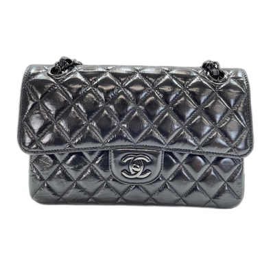 シャネル CHANEL パテント マトラッセ23 ダブルフラップ ハンドバッグ【中古】