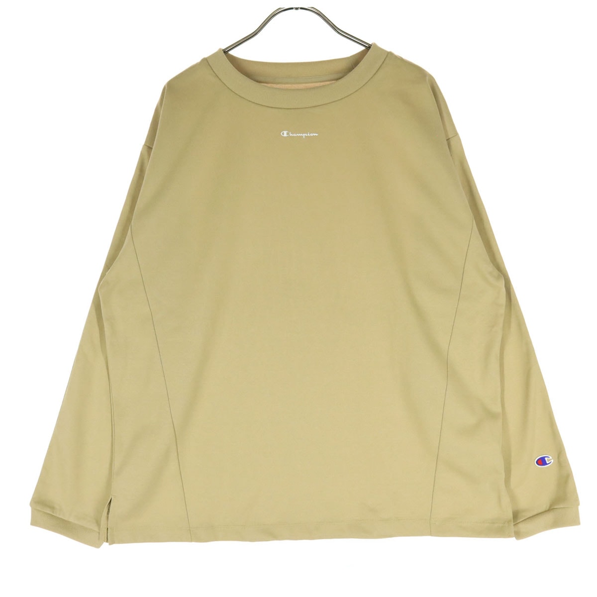 美品 Champion チャンピオン 長袖 ロングスリーブ Tシャツ M ベージュ