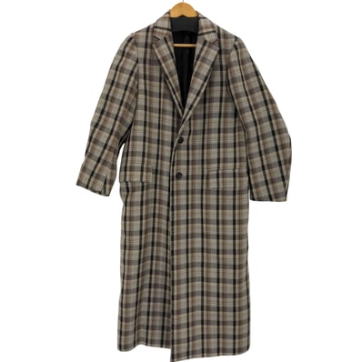 19AW DOUBLE FACE CHECK CHESTERFIELD COAT【1142675544973】