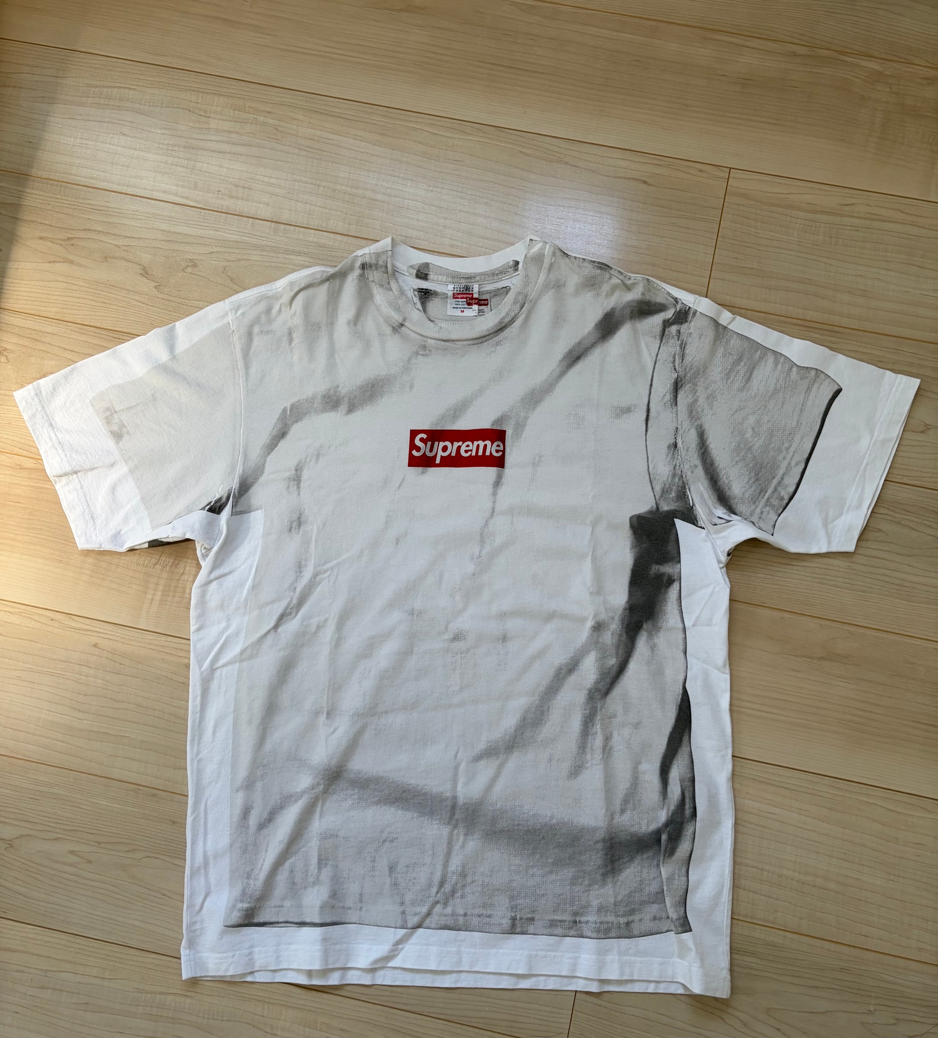 Supreme x MM6 Maison Margiela Box Logo Tee "White"