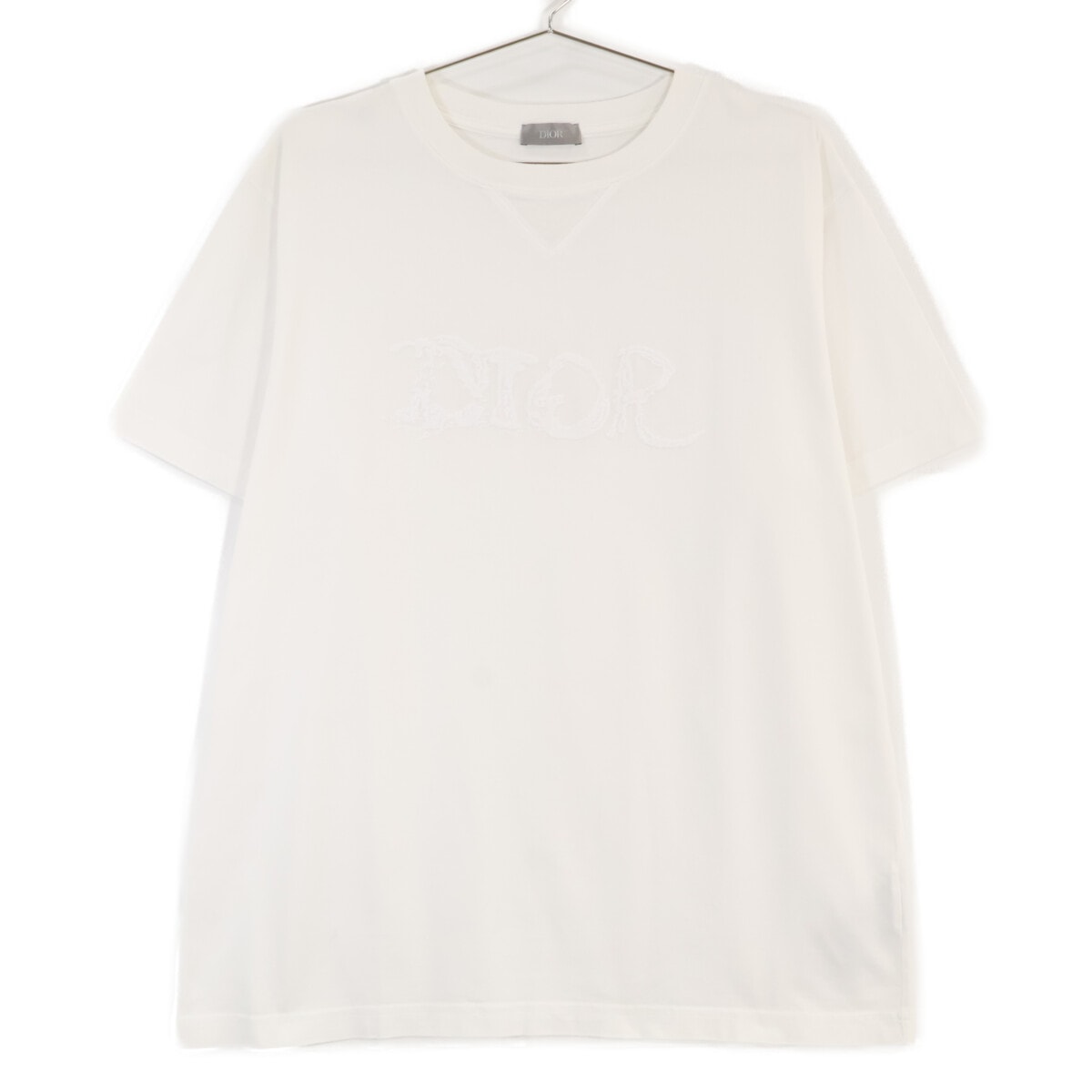 ディオール ホワイト フロントロゴ 半袖Tシャツ M