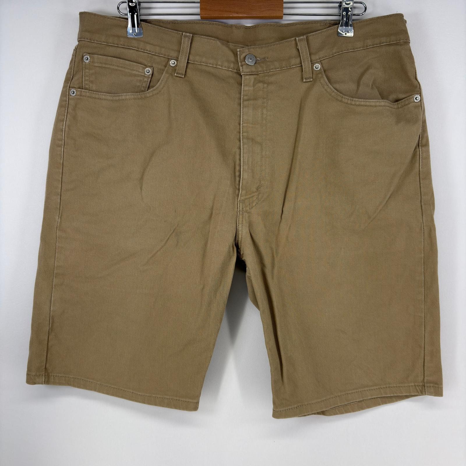 古着 リーバイス Levi's デニム ショートパンツ ストレート ジップ チノパン 505 ハーフパンツ w38  ベージュ メンズ
