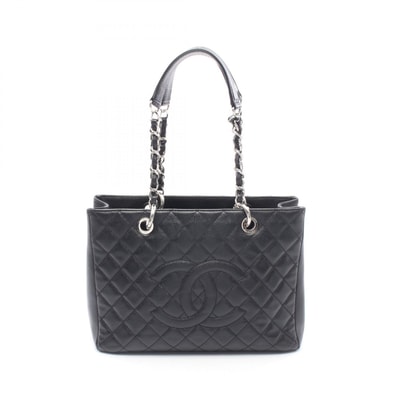シャネル CHANEL マトラッセ グランドショッピング GST トートバッグ バッグ キャビアスキン(グレインドカーフ) レディース ブラック系 A50995 【中古】