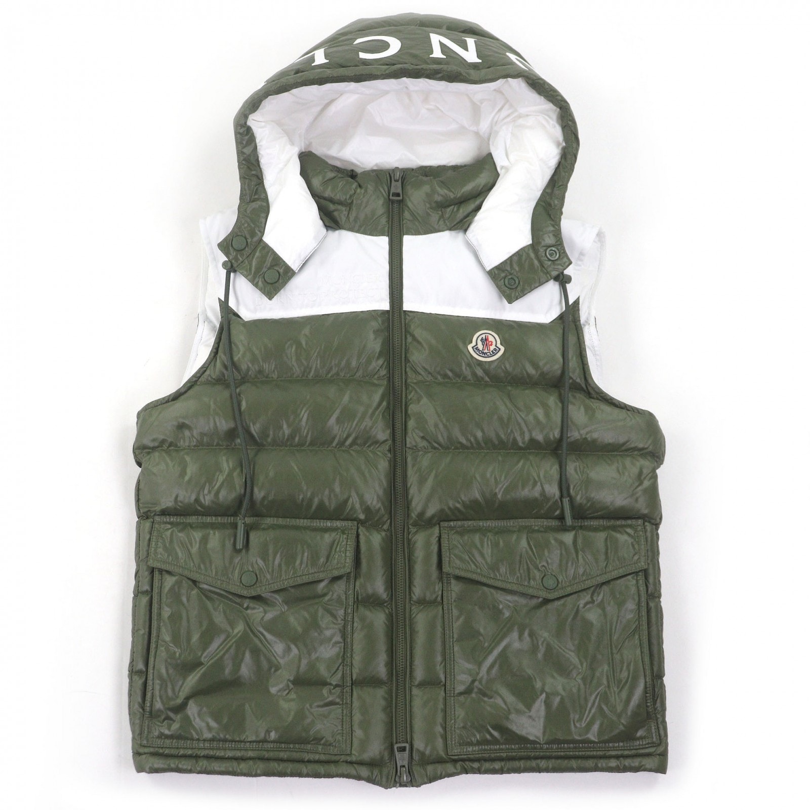 美品 モンクレール ダウンベスト GENICHI GILET カーキ メンズ 2