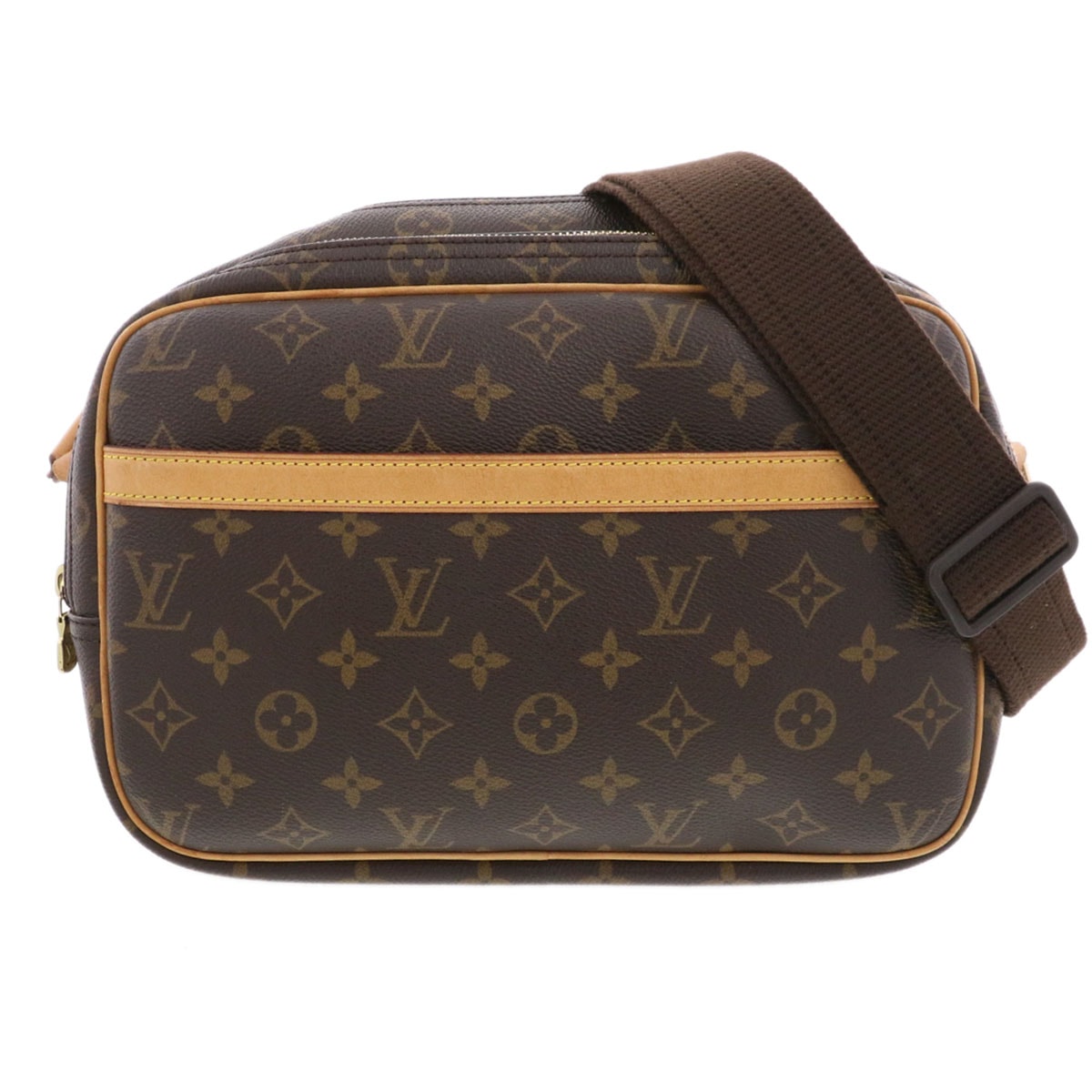 LOUIS VUITTON ルイ・ヴィトン リポーターPM ショルダーバッグ M45254 モノグラム ブラウン  レディース【中古】