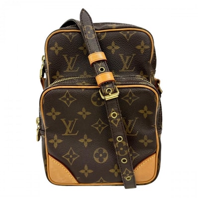LOUIS VUITTON ルイヴィトン ショルダーバッグ アマゾン 斜め掛け M45236 モノグラムキャンバス ブラウン 茶 ゴールド金具 レディース【中古品】