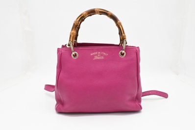 グッチ スモール バンブー ショッパー 2Way ハンドバッグ 336032