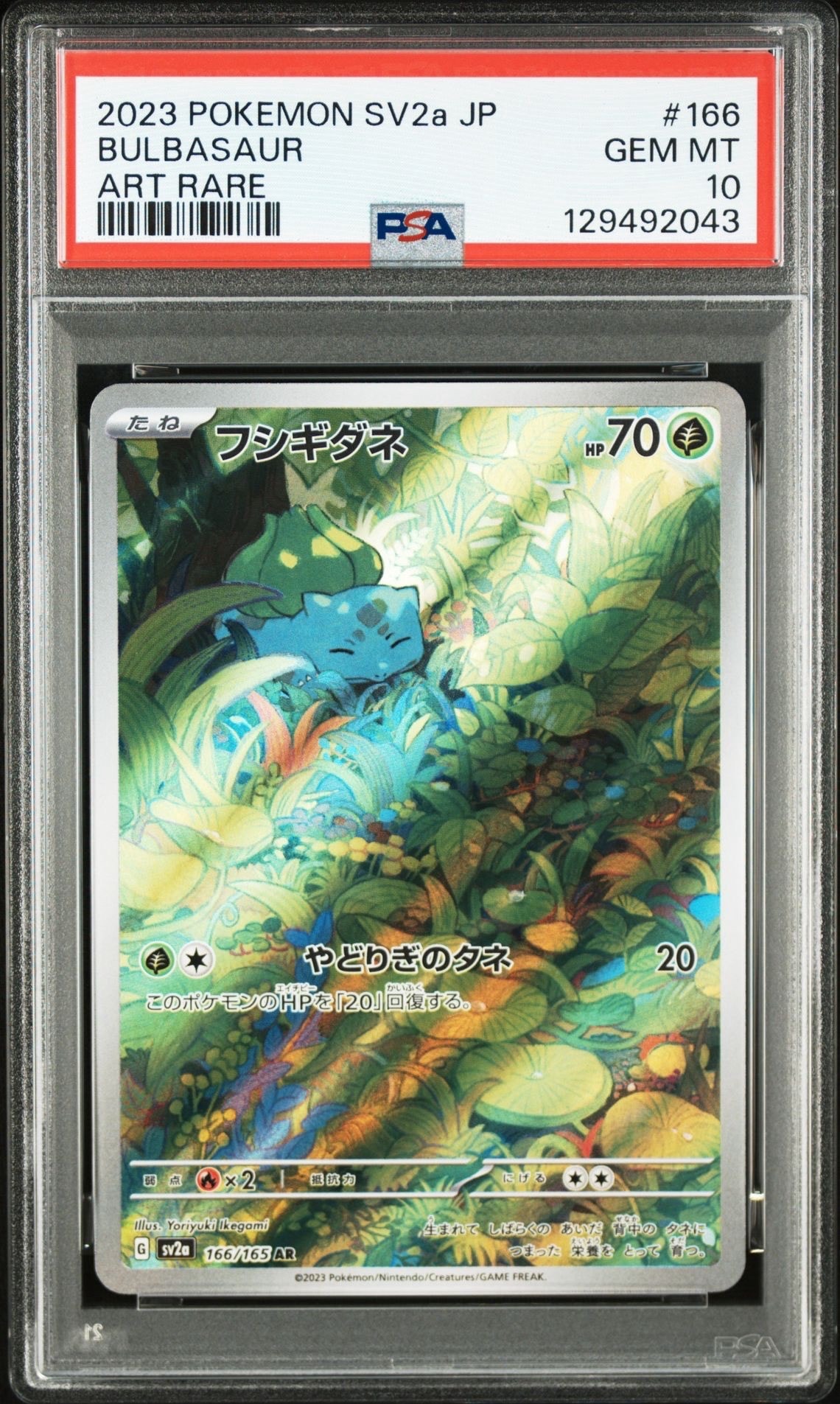 フシギダネ AR[SV2a 166/165](強化拡張パック「ポケモンカード151」)