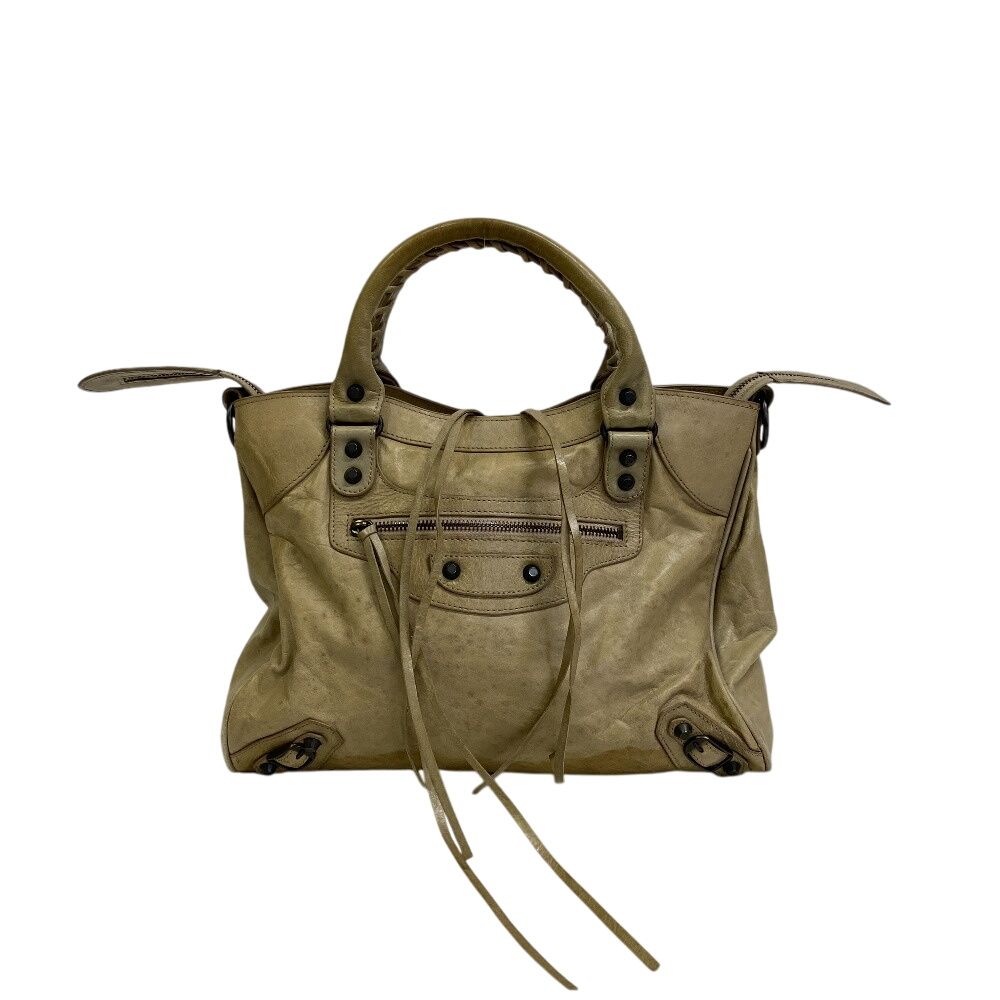 バレンシアガ BALENCIAGA ハンドバッグ ジャイアント ミニシティ 309544 ベージュ