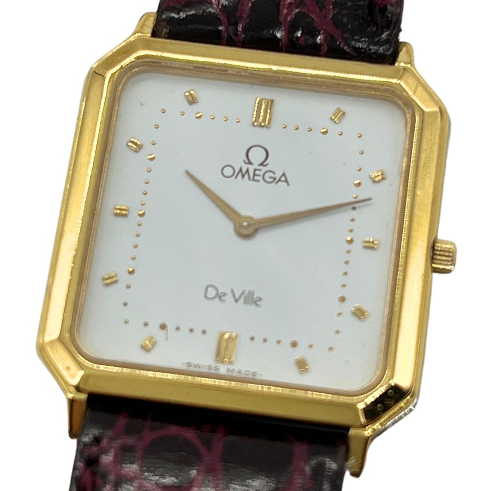OMEGA オメガ デビル クォーツ メンズ ベルト社外品 腕時計 / C1336