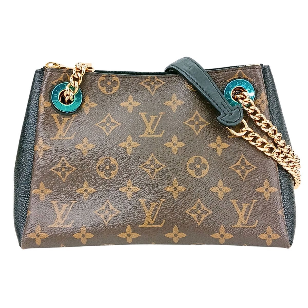 LOUIS VUITTON ルイ・ヴィトン スレンヌ BB 2WAY 斜め掛け チェーンバッグ ショルダーバッグ M43775 モノグラム ブラック ブラウン ゴールド レディース【中古】