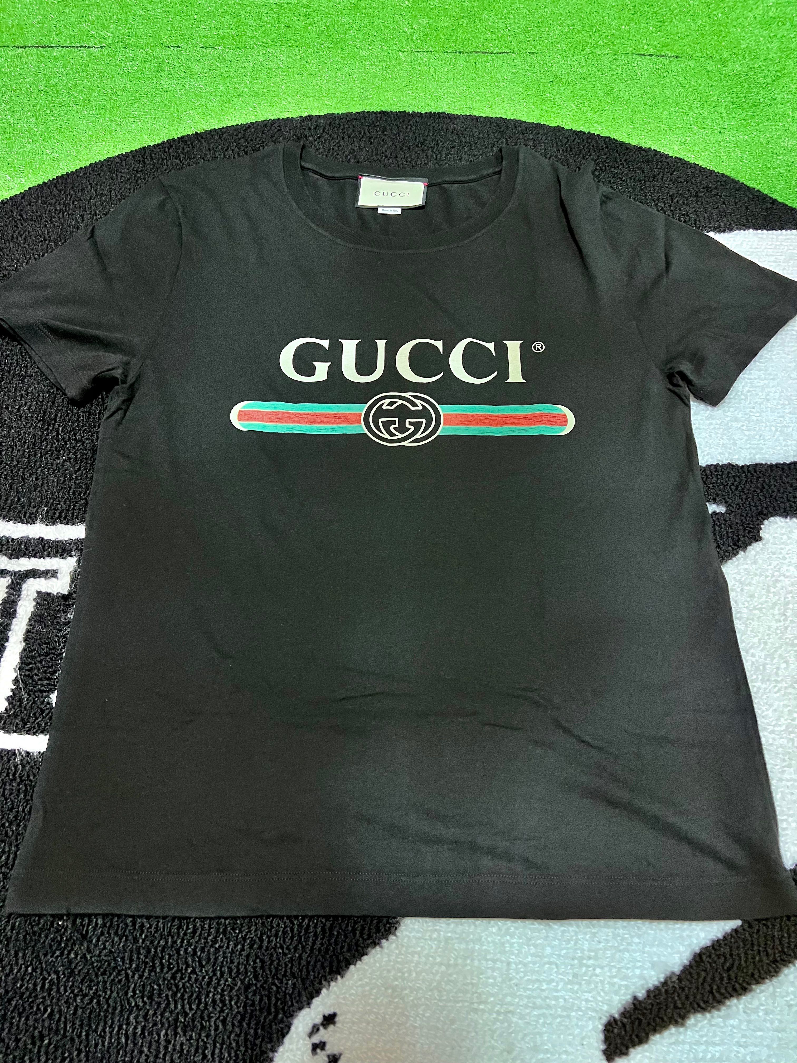 GUCCI Oversize T-shirt with Gucci Logo "Black"