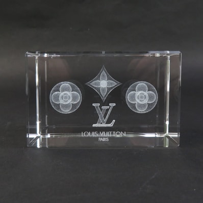 ルイ ヴィトン LOUIS VUITTON ペーパーウェイト クリスタル クリア ユニセックス【中古】 e60741a