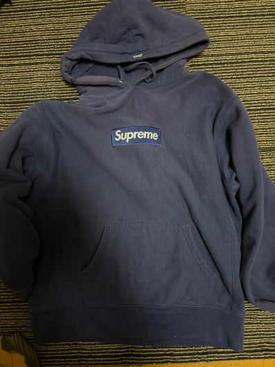 Supreme Box Logo Hooded Sweatshirt "Washed Navy" (21FW)