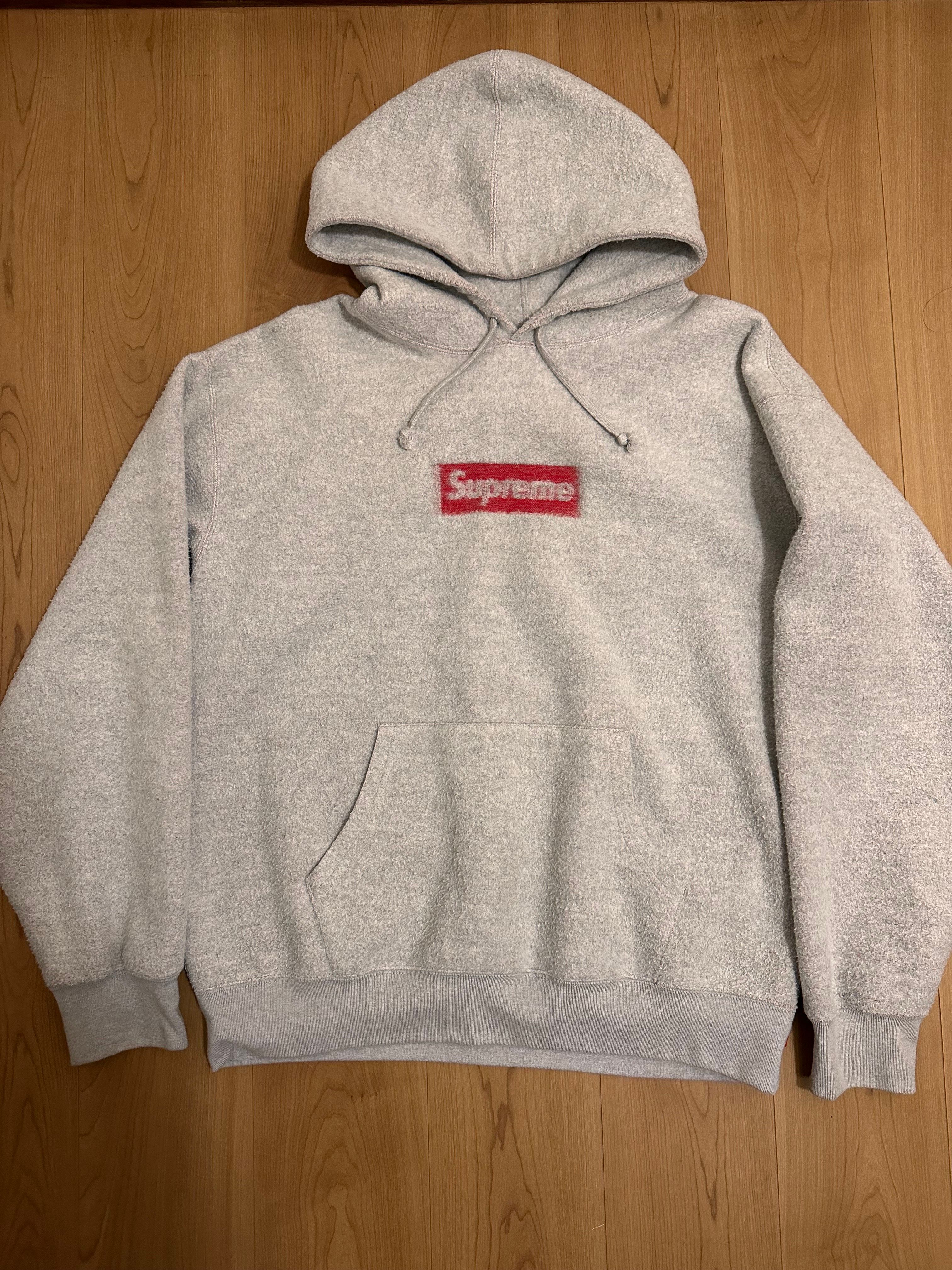 Supreme Inside Out Box Logo Hooded Sweatshirt "Heather Grey"