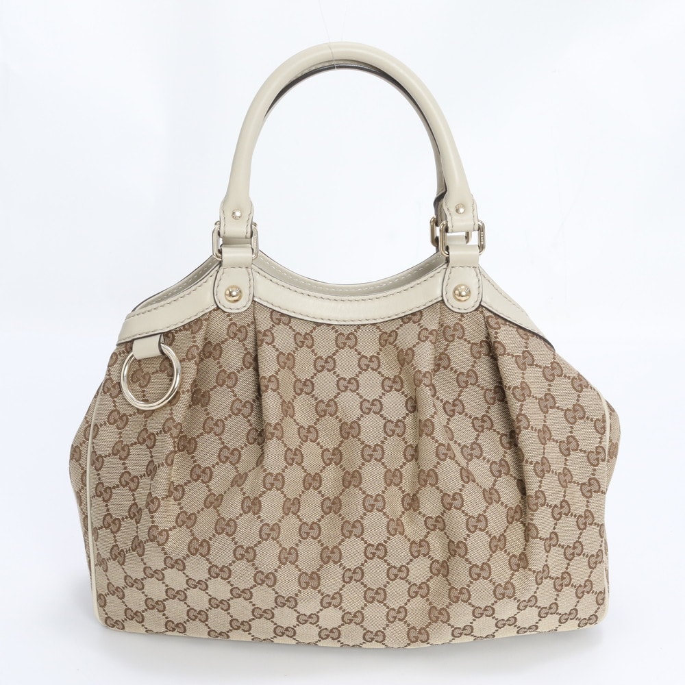 ■極美品 グッチ GGキャンバススーキー 211944 トート バッグ