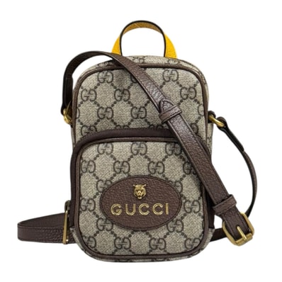 グッチ ネオヴィンテージ GGスプリーム ショルダーバッグ GGスプリームキャンバス 658556 ベージュ レディース GUCCI 中古