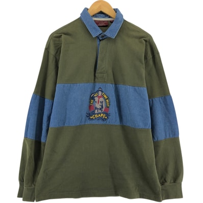 古着 70年代 ラルフローレン Ralph Lauren CHAPS チャップス 長袖 ポロシャツ メンズL相当 ヴィンテージ/eaa535321
