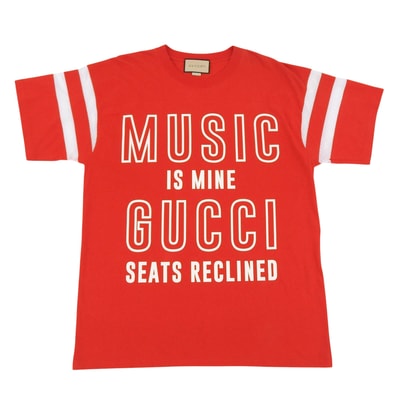 極美品 グッチ
半袖Tシャツ レッド メンズ L 655459 XJDXN