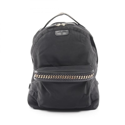 ステラマッカートニー Stella McCartney FALABELLA ファラベラ リュックサック バックパック バッグ ナイロン フェイクレザー レディース ブラック系 581249 【中古】