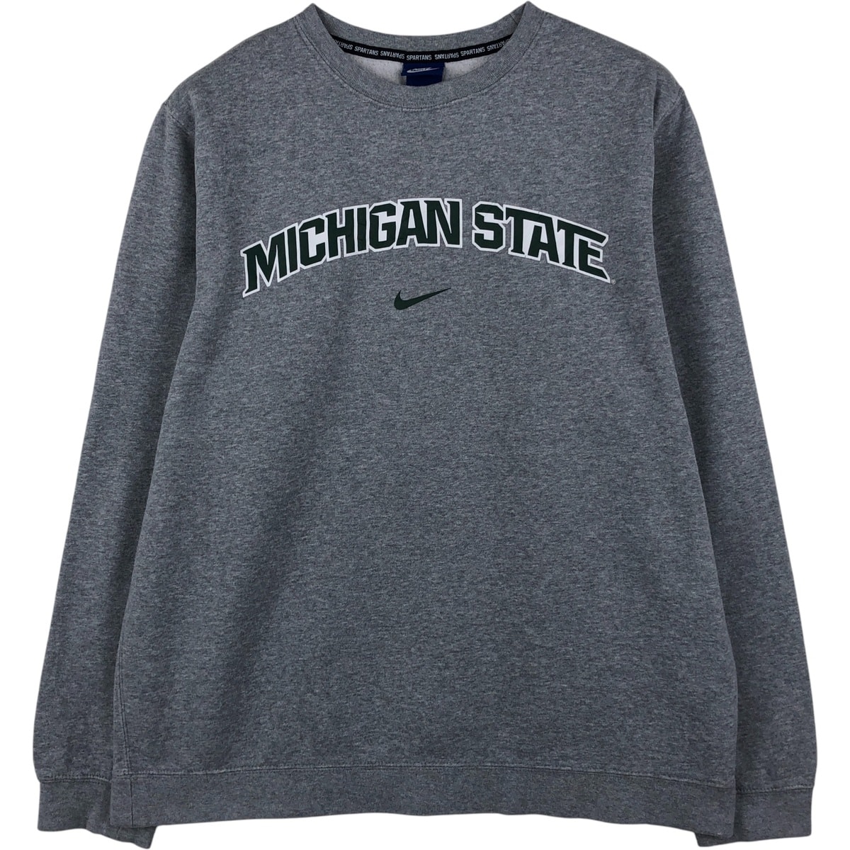 古着 ナイキ NIKE MICHIGAN STATE ミシガン州立大学 カレッジスウェットシャツ トレーナー メンズL相当/eaa613700