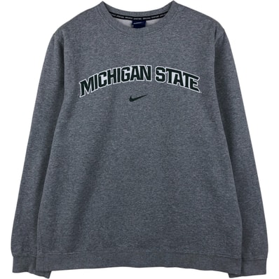 古着 ナイキ NIKE MICHIGAN STATE ミシガン州立大学 カレッジスウェットシャツ トレーナー メンズL相当/eaa613700