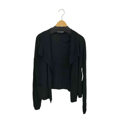 白タグ ドレープ ボタンレスカーディガン【1142120439861】