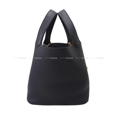 【恵比寿明治通り店】HERMES エルメス ハンドバッグ ピコタンロック 22 MM キャバン(カバン) トリヨンクレマンス ゴールド金具 K刻印 新品