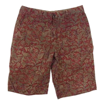 POLO RALPH LAUREN ポロ・ラルフローレン ショートパンツ ボタニカル 総柄 ショーツ エンジ系 30【中古】