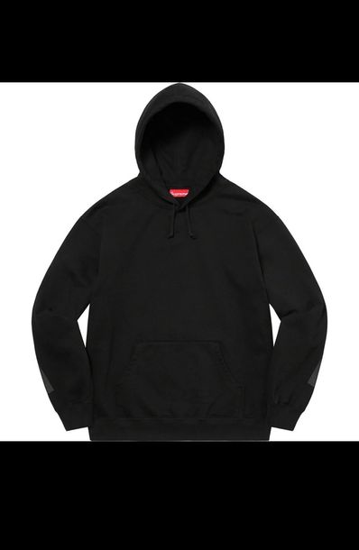 Supreme Big Logo Hooded Sweatshirt "Black"
