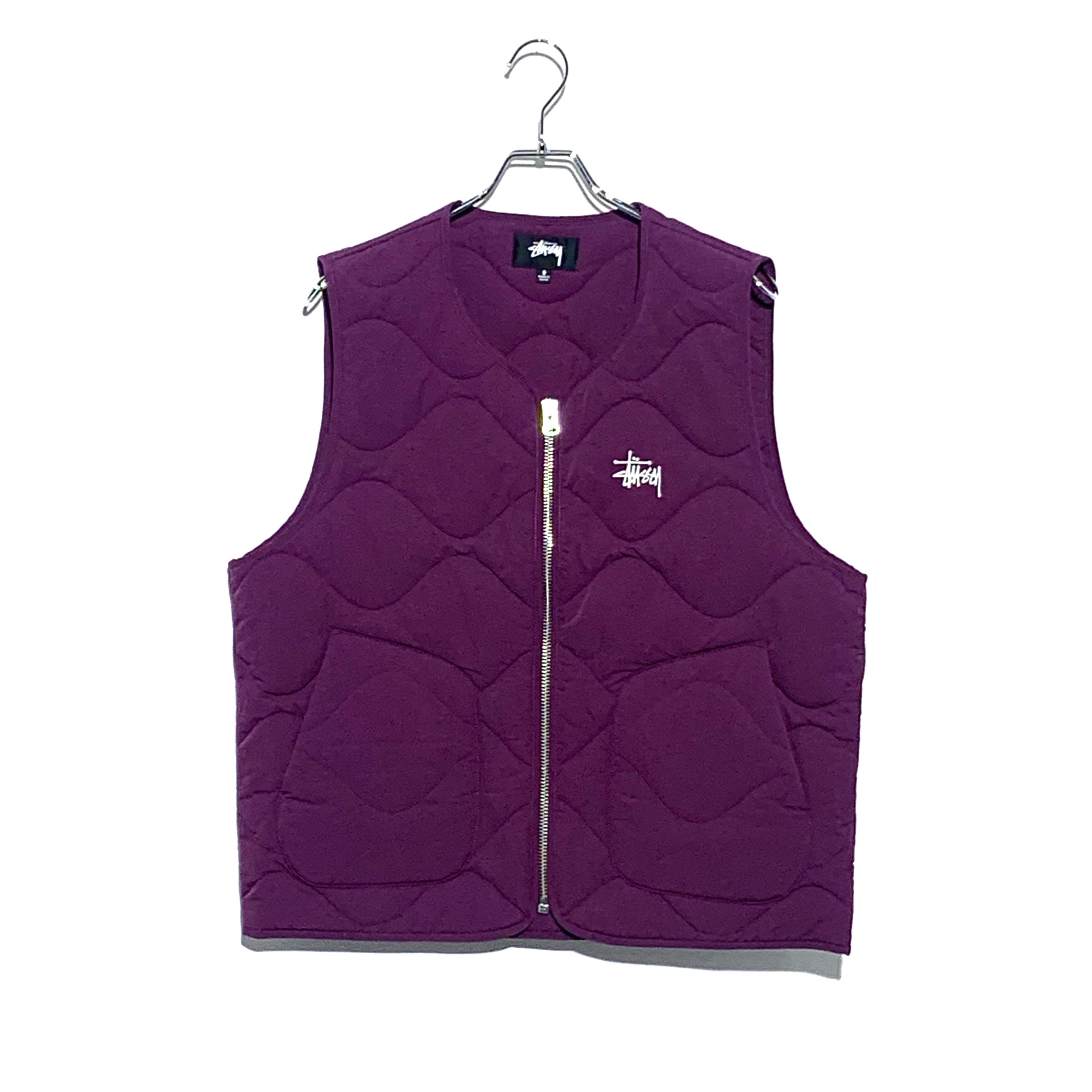 ステューシー リサイクルド ライナー ベスト "パープル"