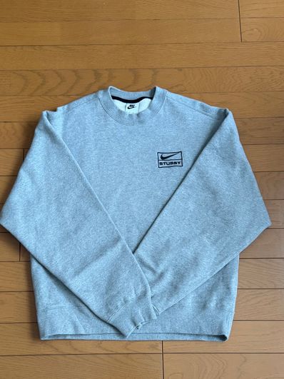 Stussy x Nike Fleece Crew (US Size) "Grey" DO9337-063