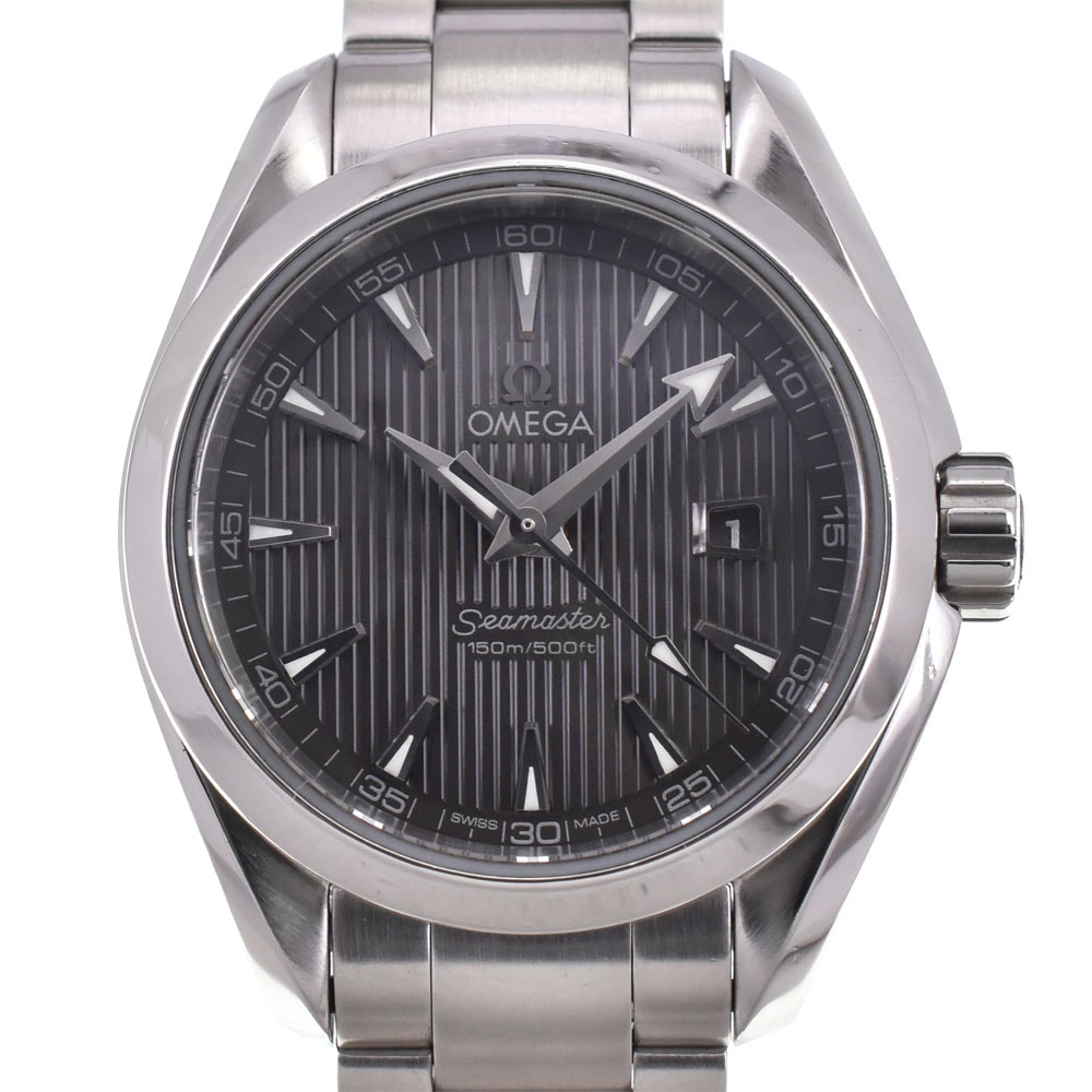 値下 オメガ OMEGA 231.10.30.61.06.001 シーマスター アクアテラ クォーツ レディース 良品 保証書付き B#146635