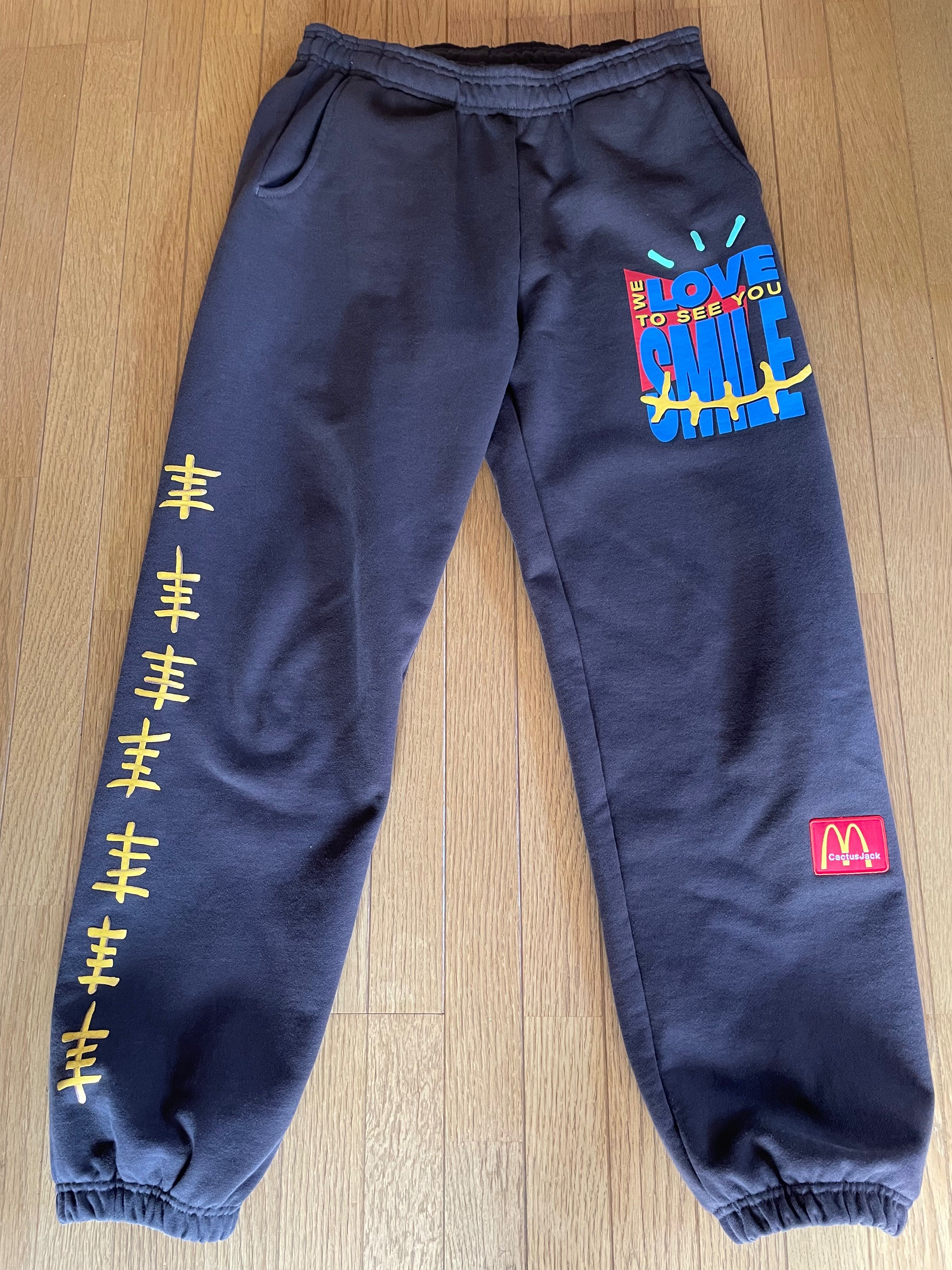 Travis Scott Cactus Jack x McDonald's Smile Sweatpants "Brown"