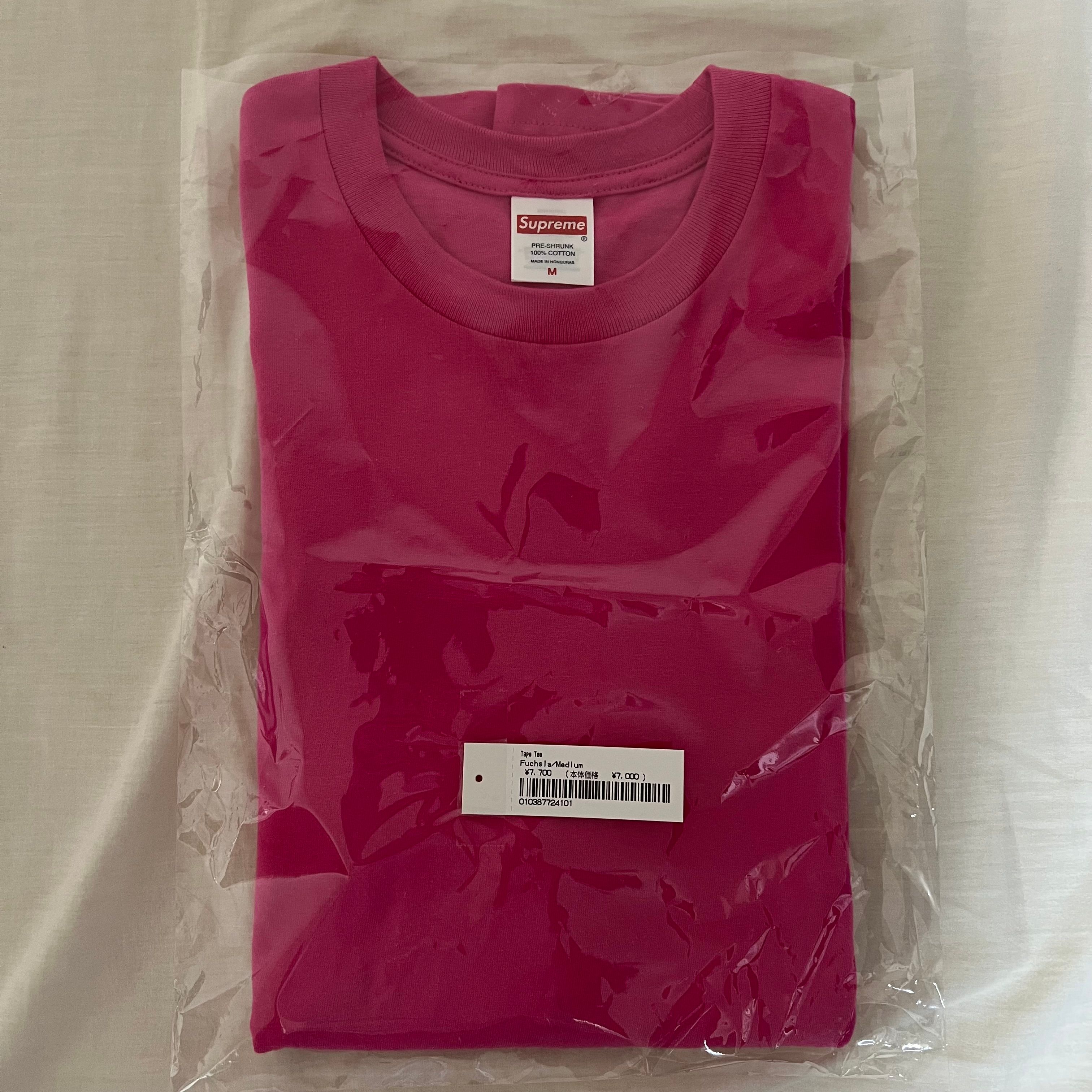 Supreme Tape Tee "Fucsia"