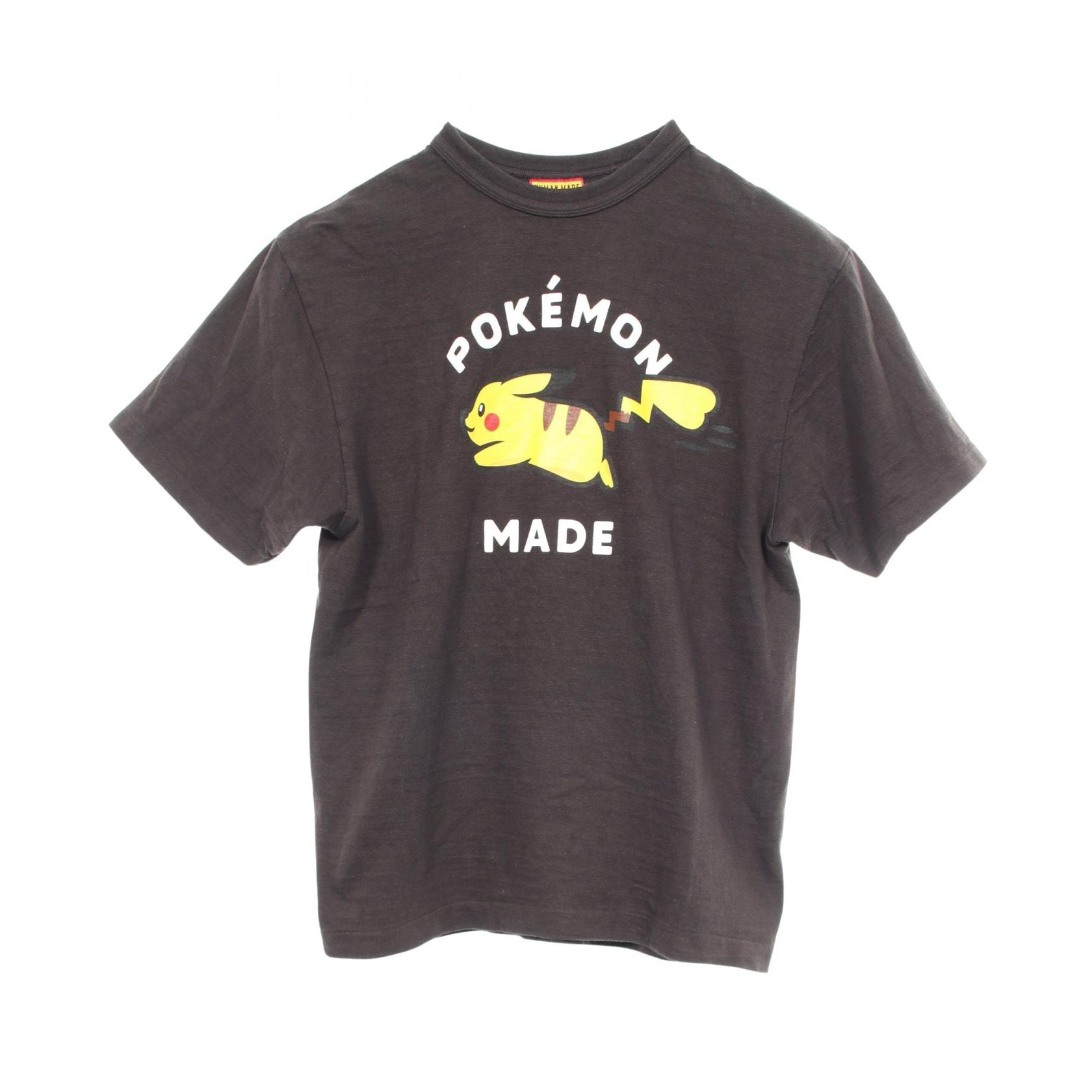 ヒューマンメード HUMAN MADE HUMAN MADE × POKEMON ピカチュウ 半袖Tシャツ 衣料品 トップス コットン メンズ ブラック系 【中古】