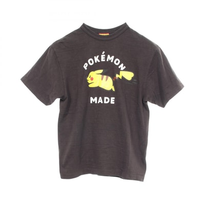 ヒューマンメード HUMAN MADE HUMAN MADE × POKEMON ピカチュウ 半袖Tシャツ 衣料品 トップス コットン メンズ ブラック系 【中古】