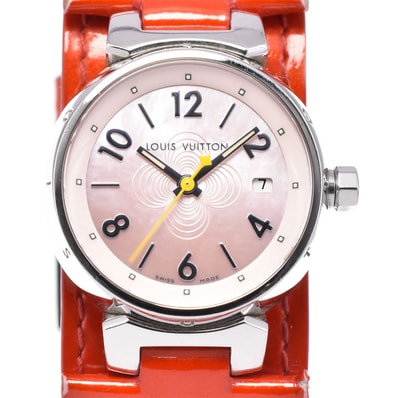 ルイ・ヴィトン LOUIS VUITTON Q1216 タンブール クォーツ レディース 箱・保証書付き C#146792