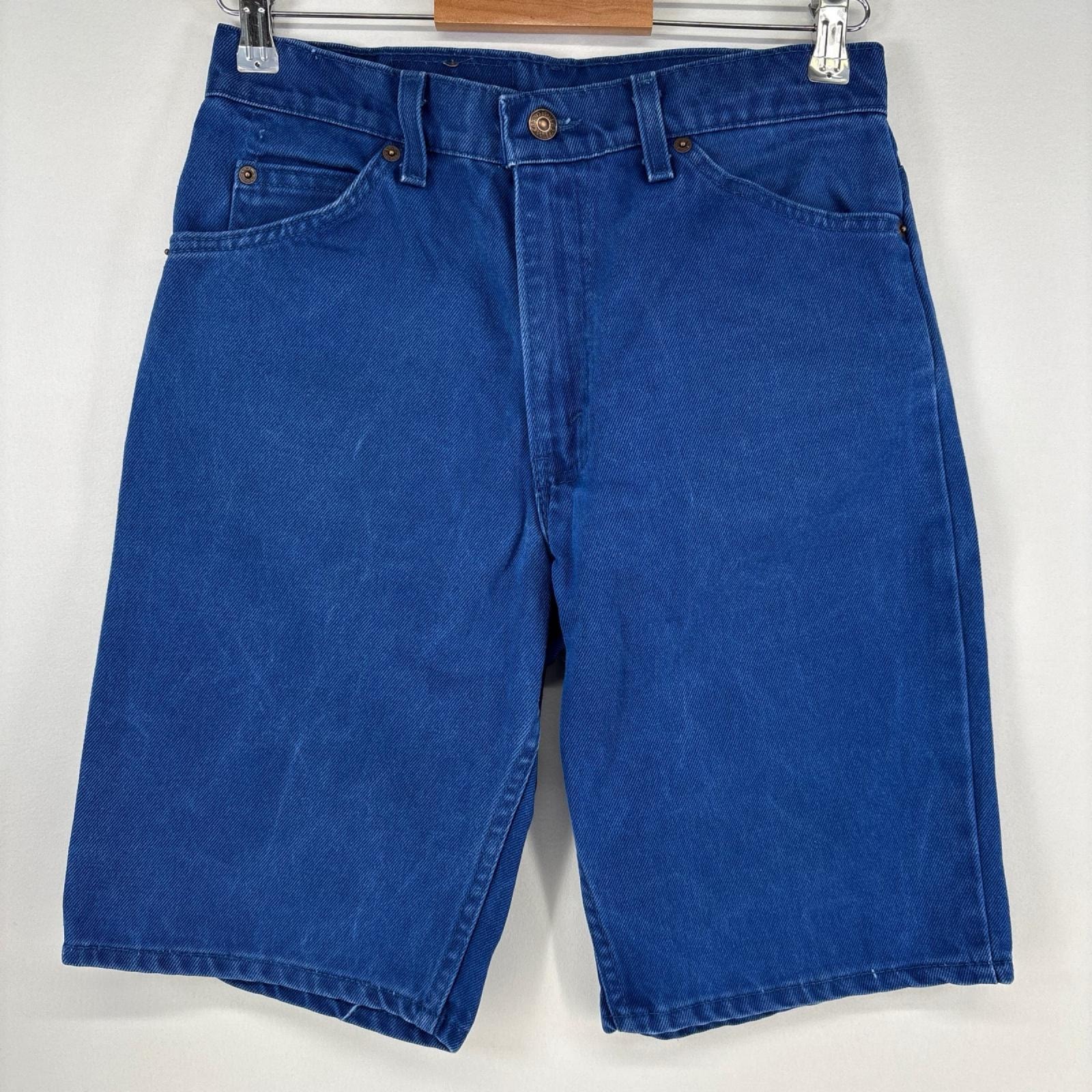 古着 90's/90年代 リーバイス Levi's USA製 デニム ショートパンツ オレンジタブ ハーフパンツ 550 テーパード w30 L00 ブルー メンズ