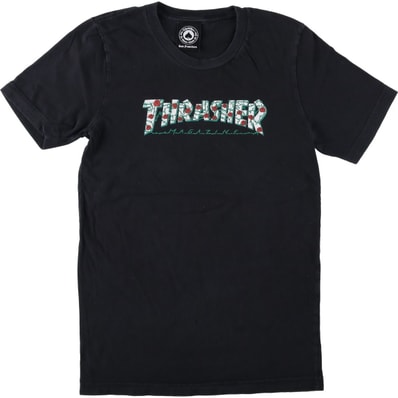 古着 スラッシャー THRASHER 花柄 サーフ スケートTシャツ レディースXS相当/eaa620368