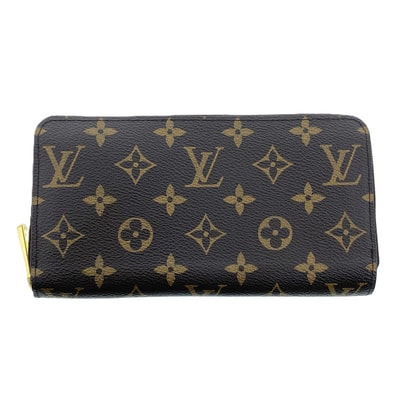 LOUIS VUITTON ルイ・ヴィトン ジッピーウォレット 長財布 M41896 モノグラム レザー ブラウン コクリコ レディース【中古】