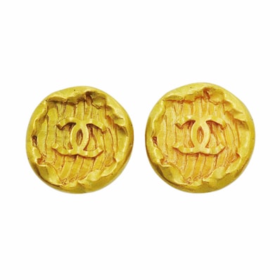 【6jhb0834】シャネル イヤリング ヴィンテージ ココマーク GPメッキ ゴールド【中古】レディース