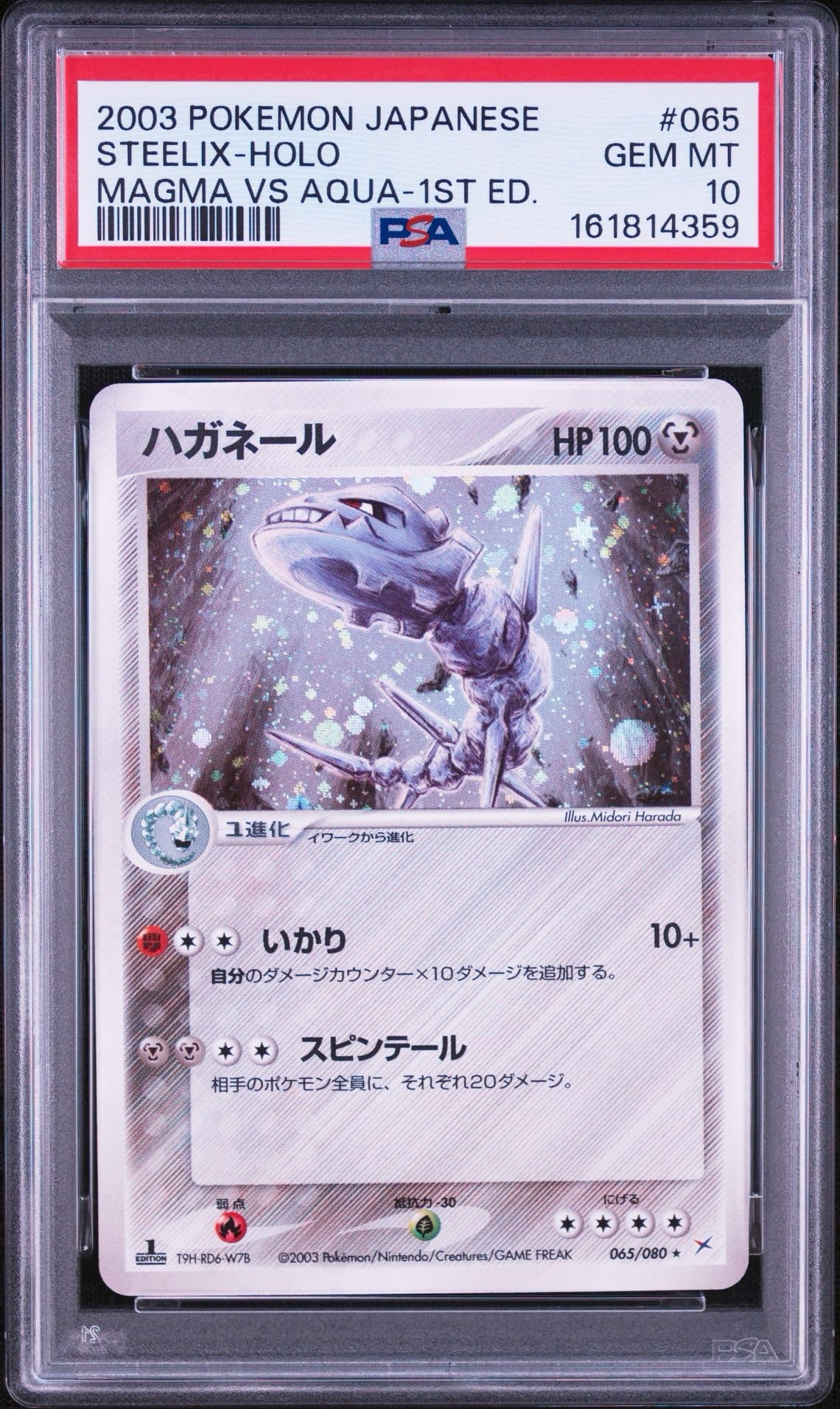 ハガネール ★ :1ED [ADVEX 065/080](強化拡張パックex1「マグマVSアクア ふたつの野望」)